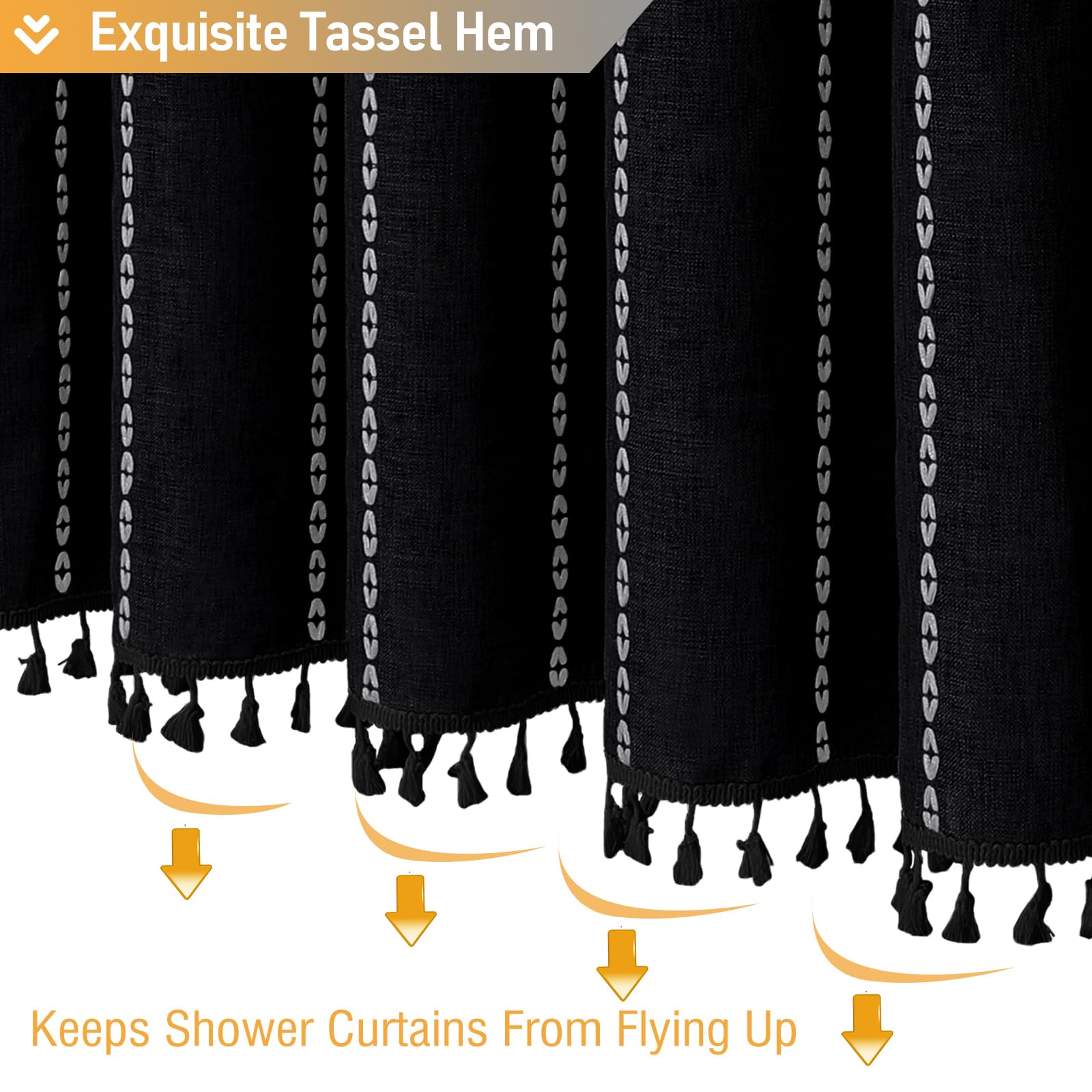 BTTN 3D embroidery stripe detail adds texture and visual interest.