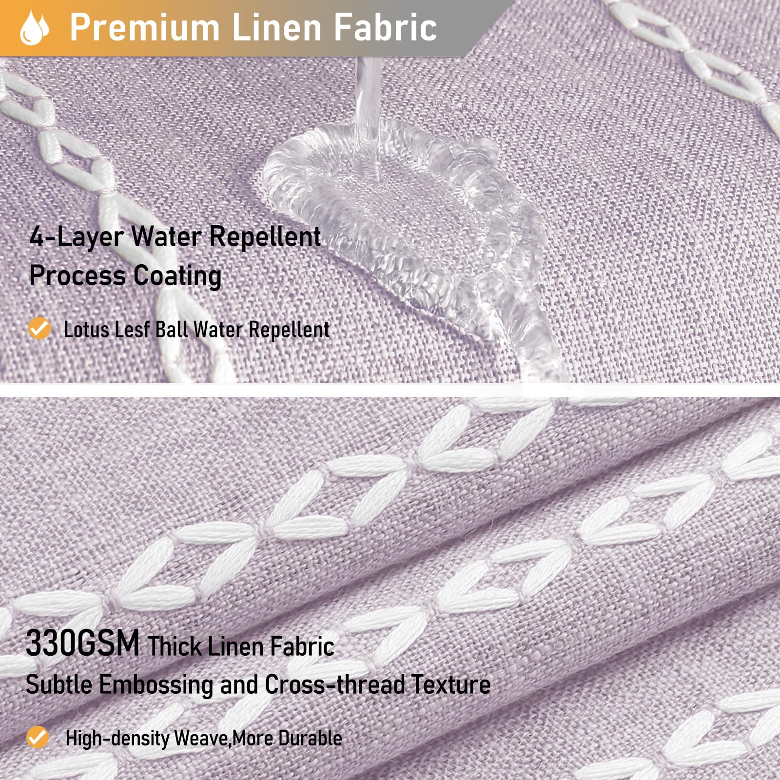 BTTN 72x72 inches shower curtain provides generous coverage