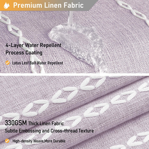 BTTN 72x72 inches shower curtain provides generous coverage