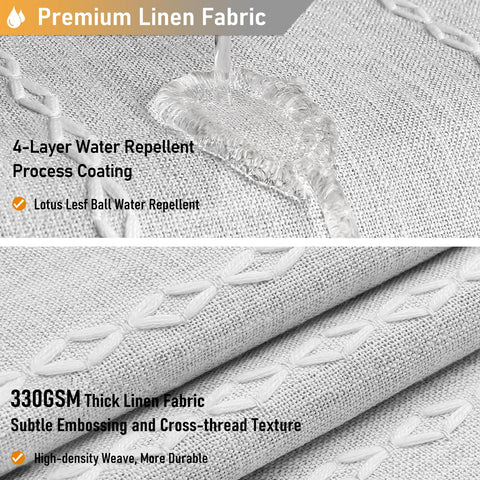 BTTN 72x72 inches curtain wide view demonstrates versatile fit for most baths.