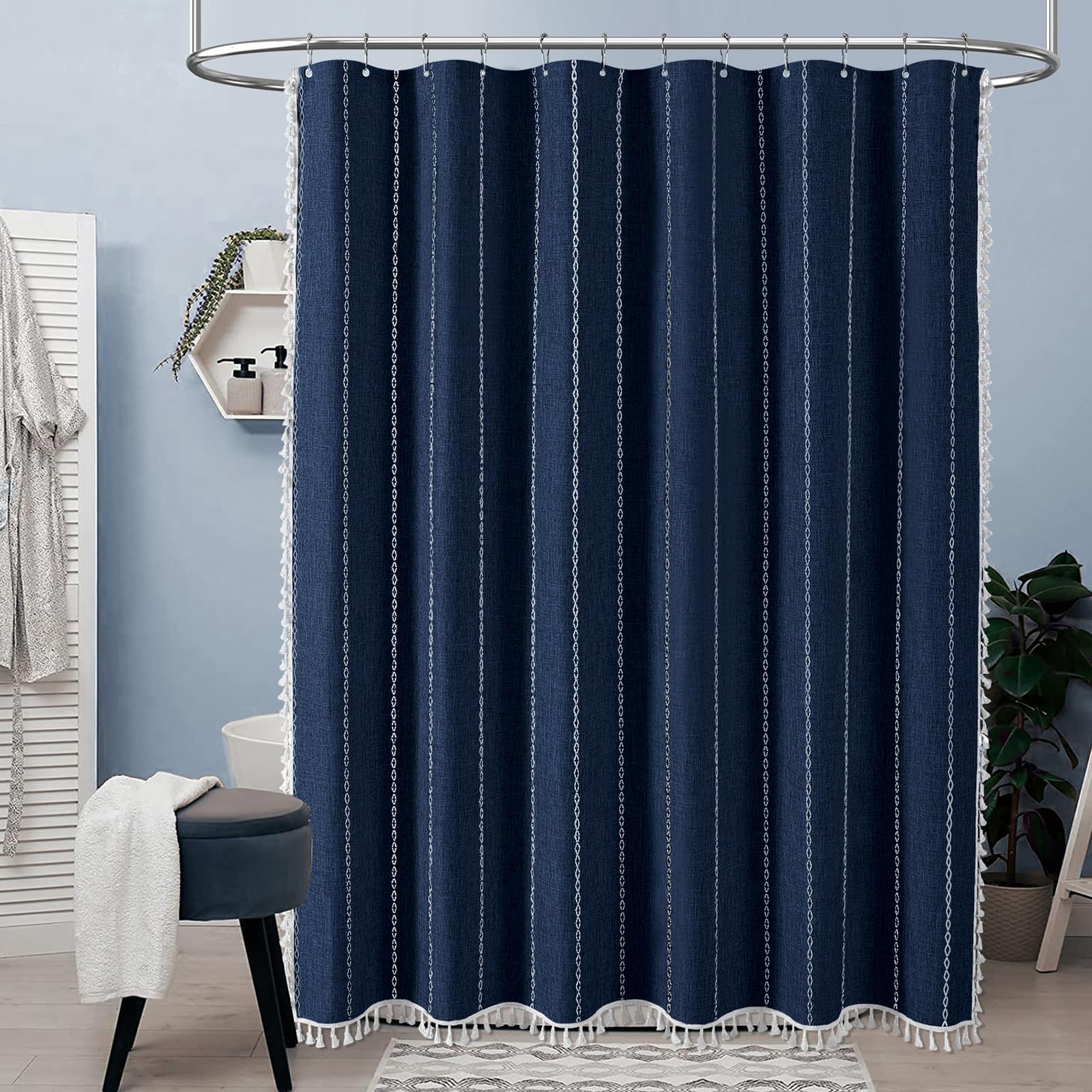 BTTN Boho tassels elevate your shower area with decorative detail