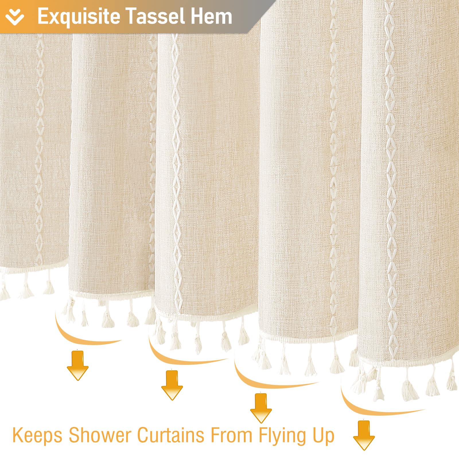 BTTN embroidery stripe detail adds subtle texture and boutique flair