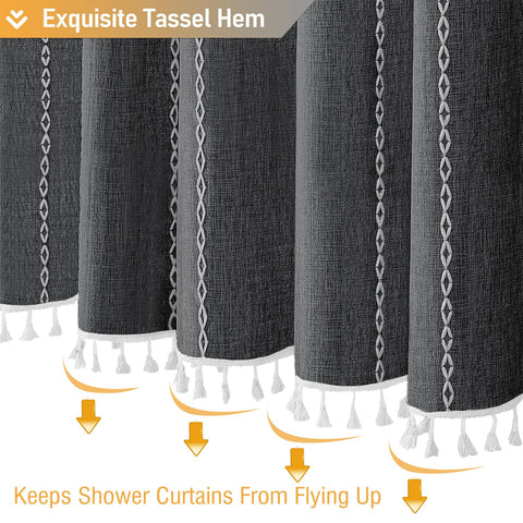 BTTN Boho Farmhouse tassels on three sides add charm
