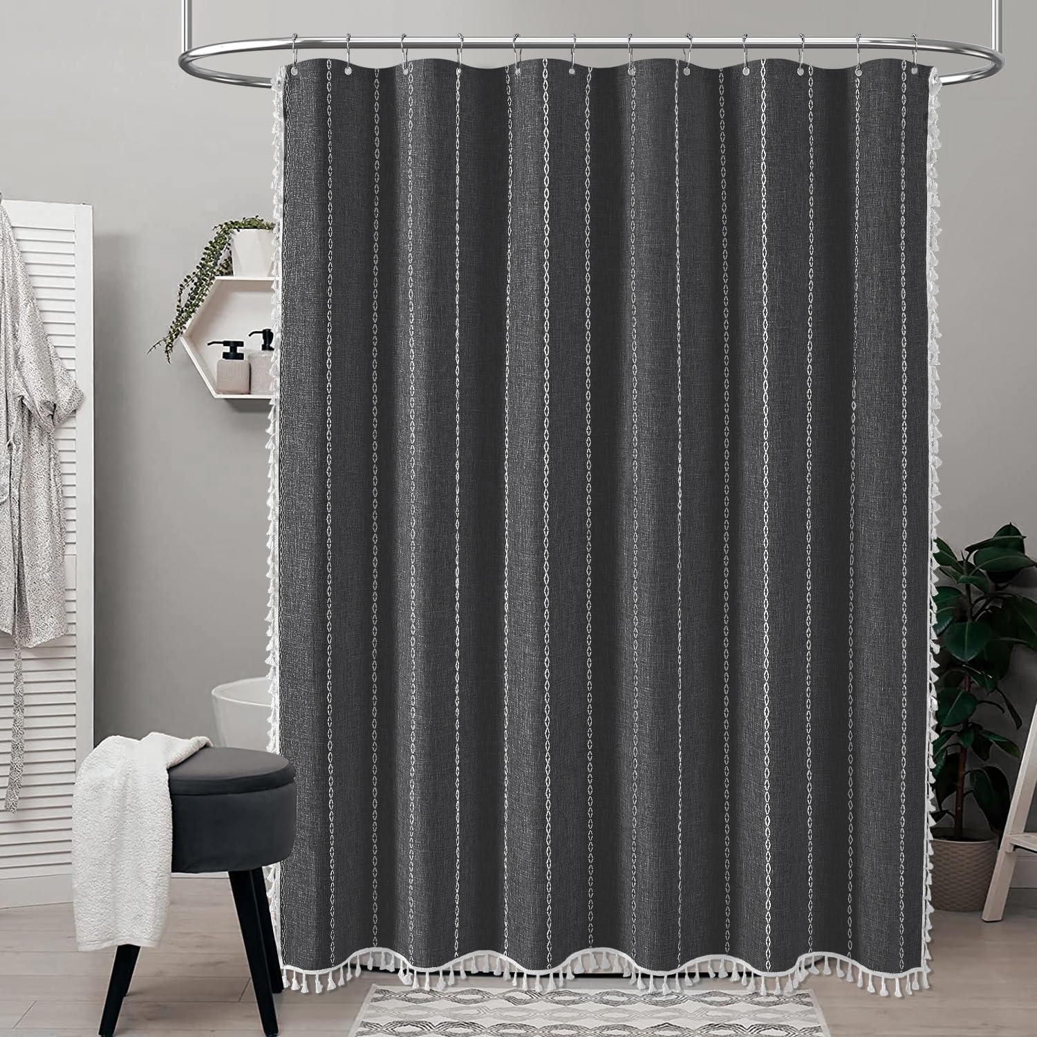BTTN Boho Farmhouse linen-blend fabric feels soft and durable