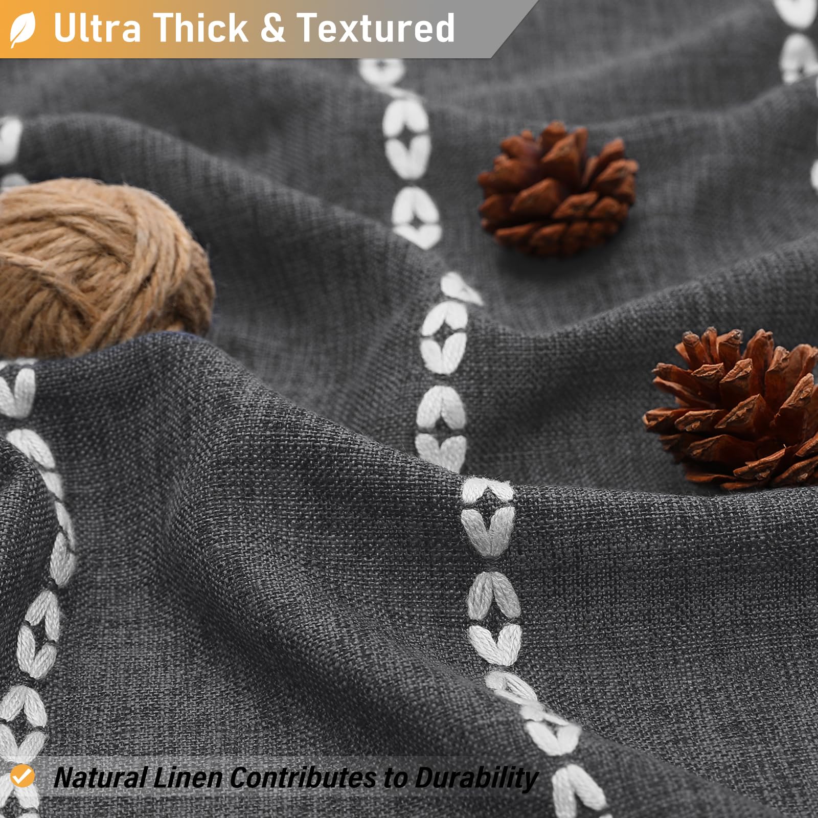 BTTN Boho Farmhouse curtain water-repellent coating beads water