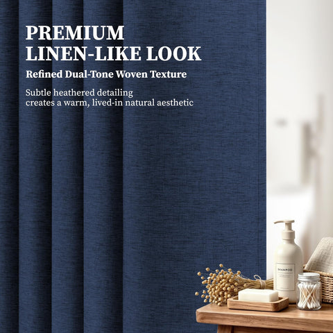 BTTN dense two-color weave enhances privacy and durability.