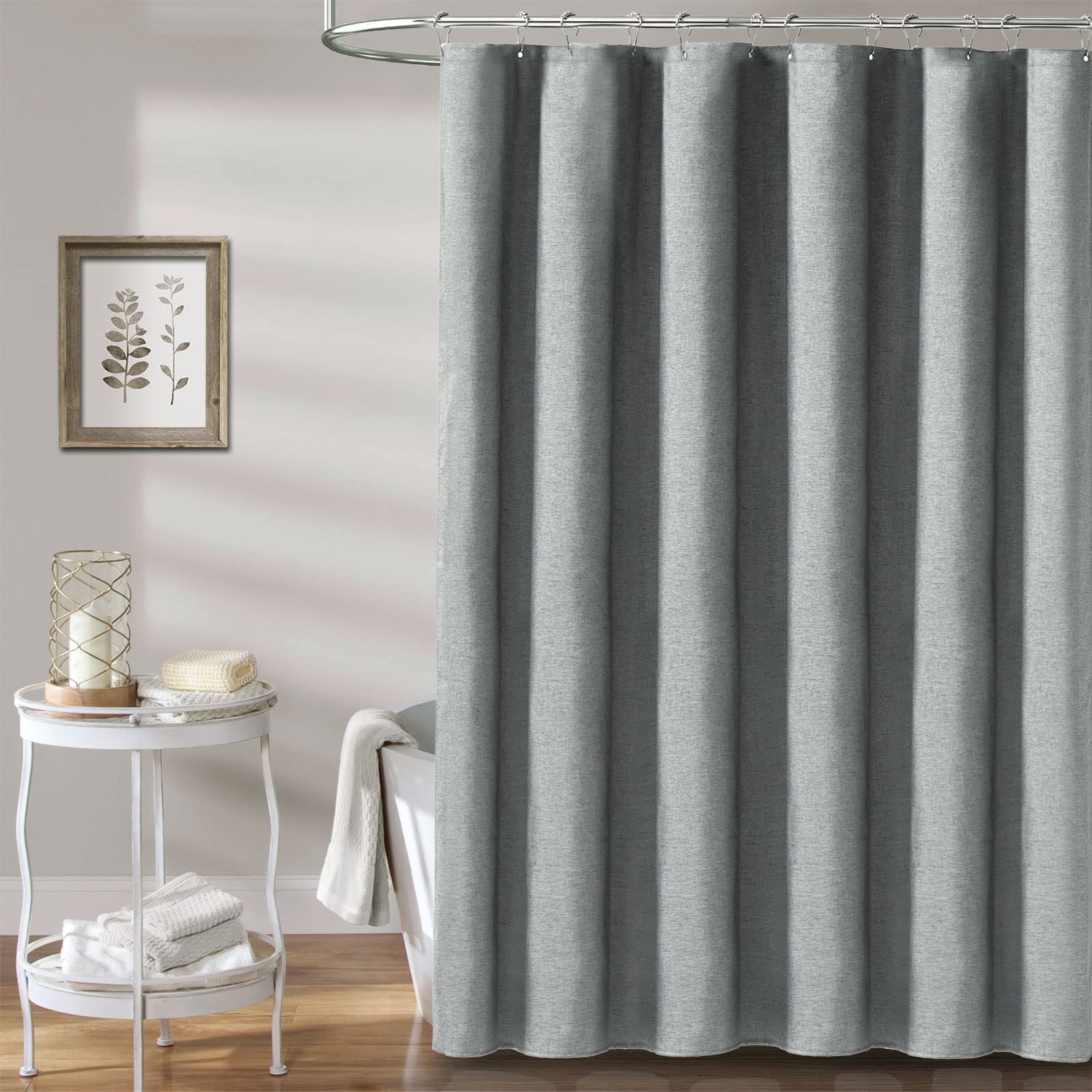 Standard 72x72 curtain size fits most showers