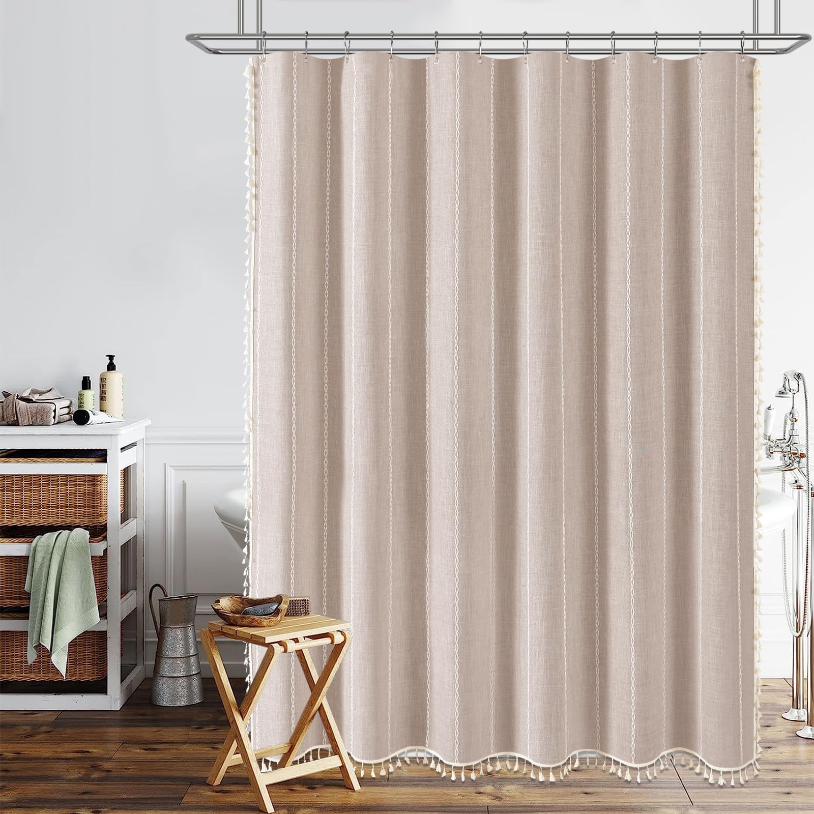 BTTN heavy-duty curtain preserves privacy and stays in place.