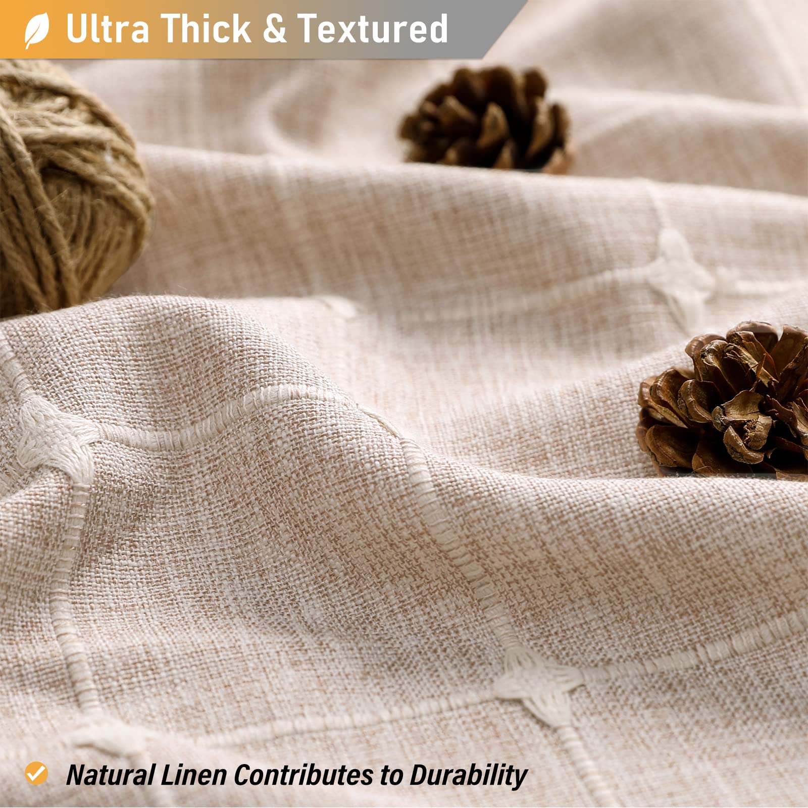 BTTN heavy duty curtain demonstrates water repellent surface for droplets