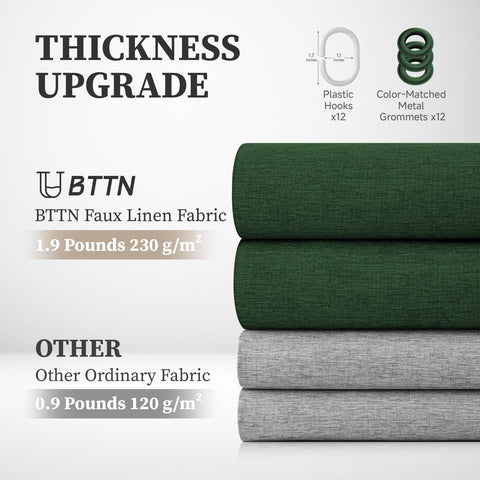 Hotel-grade style: BTTN emerald curtain elevates bathroom decor.