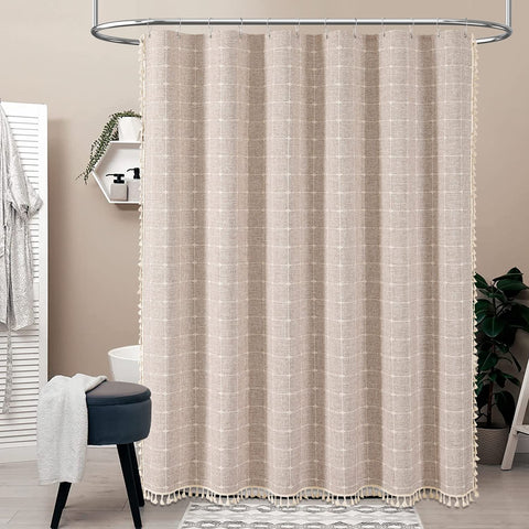 BTTN linen blend fabric close up reveals durable texture