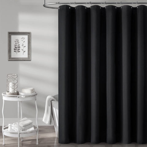 BTTN hotel-style curtain elevates bathroom décor and luxury feel.
