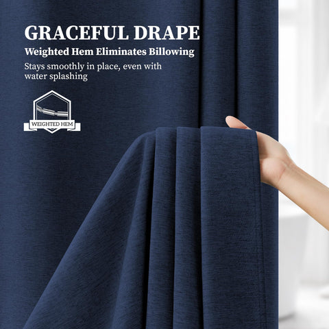 BTTN machine-washable curtain is easy to care for.