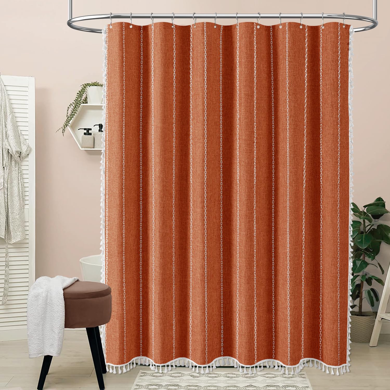 BTTN premium linen blend fabric close-up shows thickness and soft hand.