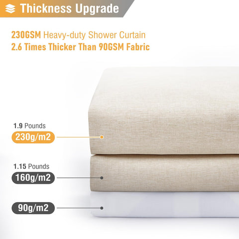 BTTN curtain has 12 rust-proof grommets.