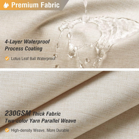 BTTN 72x90 curtain shows heavy-duty polyester fabric.