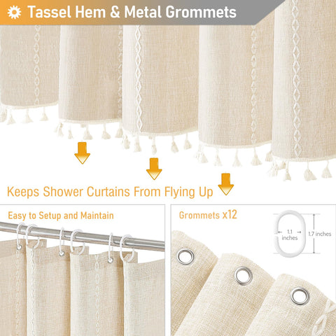 BTTN cream beige color complements boho and farmhouse decor.