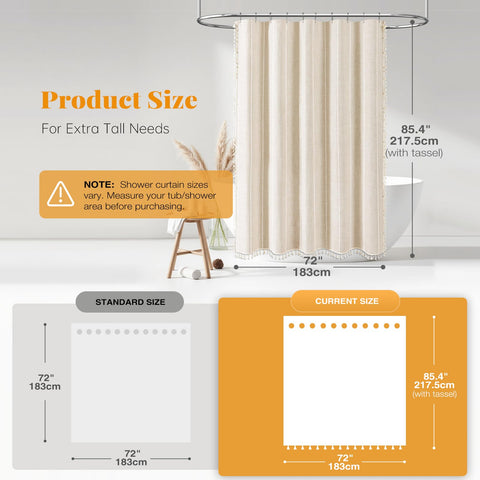 BTTN curtain with water-repellent coating keeps droplets away.