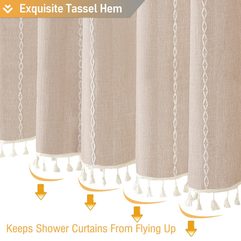 BTTN tan taupe color fits rustic bathroom décor.