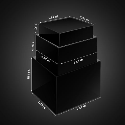 Bucherry medium riser cube stacks neatly for jewelry displays