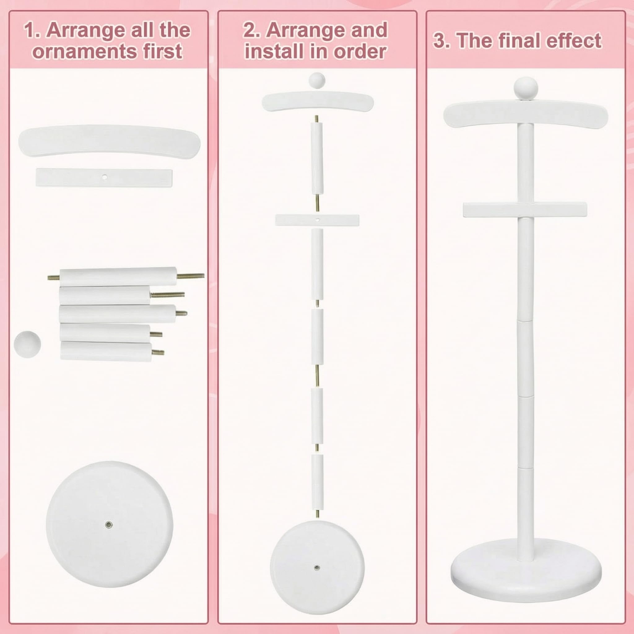 Bucherry baby shower hanger decor elevating outfits as centerpieces