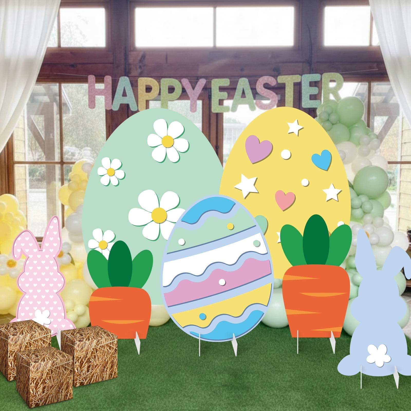 Bucherry Easter eggs backdrop for vibrant outdoor photos.