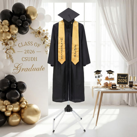 Bucherry gown display stand fully extended with 63-inch rods creates a dramatic backdrop.