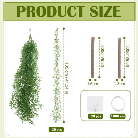 Bucherry 10m fishing line enables flexible hanging arrangements.