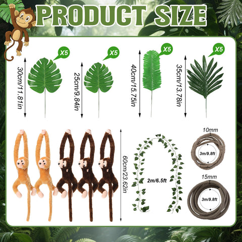 Bucherry jungle monstera leaf 30cm for table or wall greenery