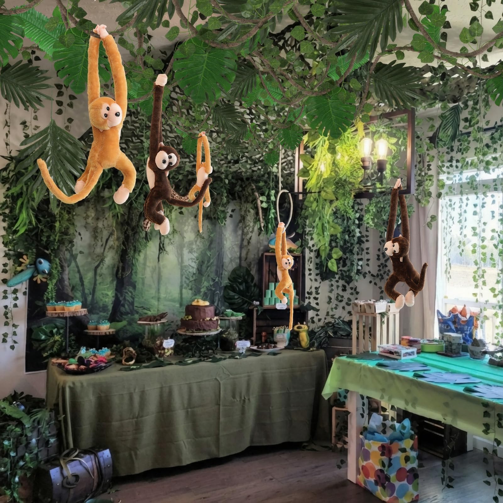 Bucherry jungle monkey doll 60cm playful rainforest decor