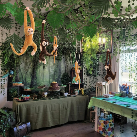 Bucherry jungle monkey doll 60cm playful rainforest decor