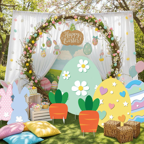 Bucherry photo scene set creates complete Easter photo opportunities.