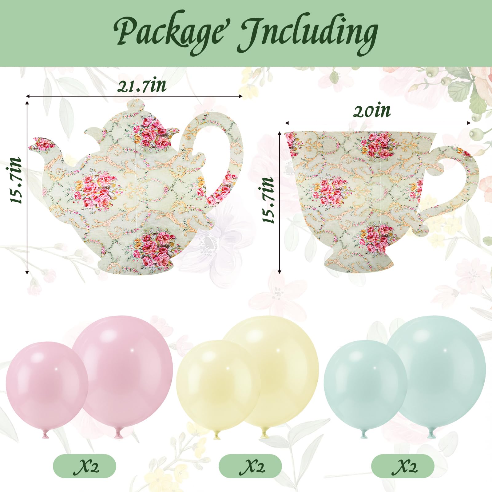 Bucherry green macaron balloons brighten indoor or outdoor celebrations