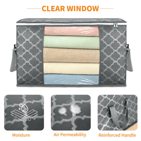 See-through window on Budding Joy bag enables quick inside view.
