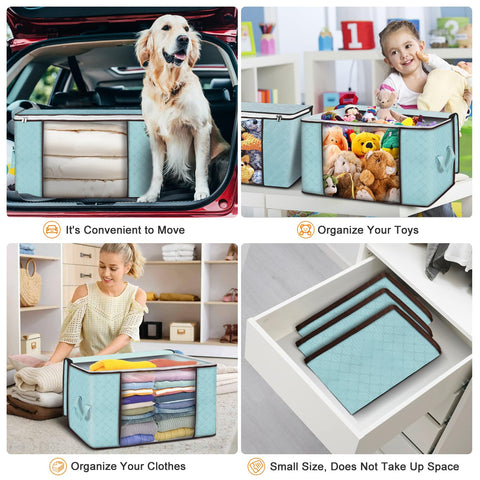 Budding Joy 90L odorless three-ply fabric provides breathable storage with less odor.