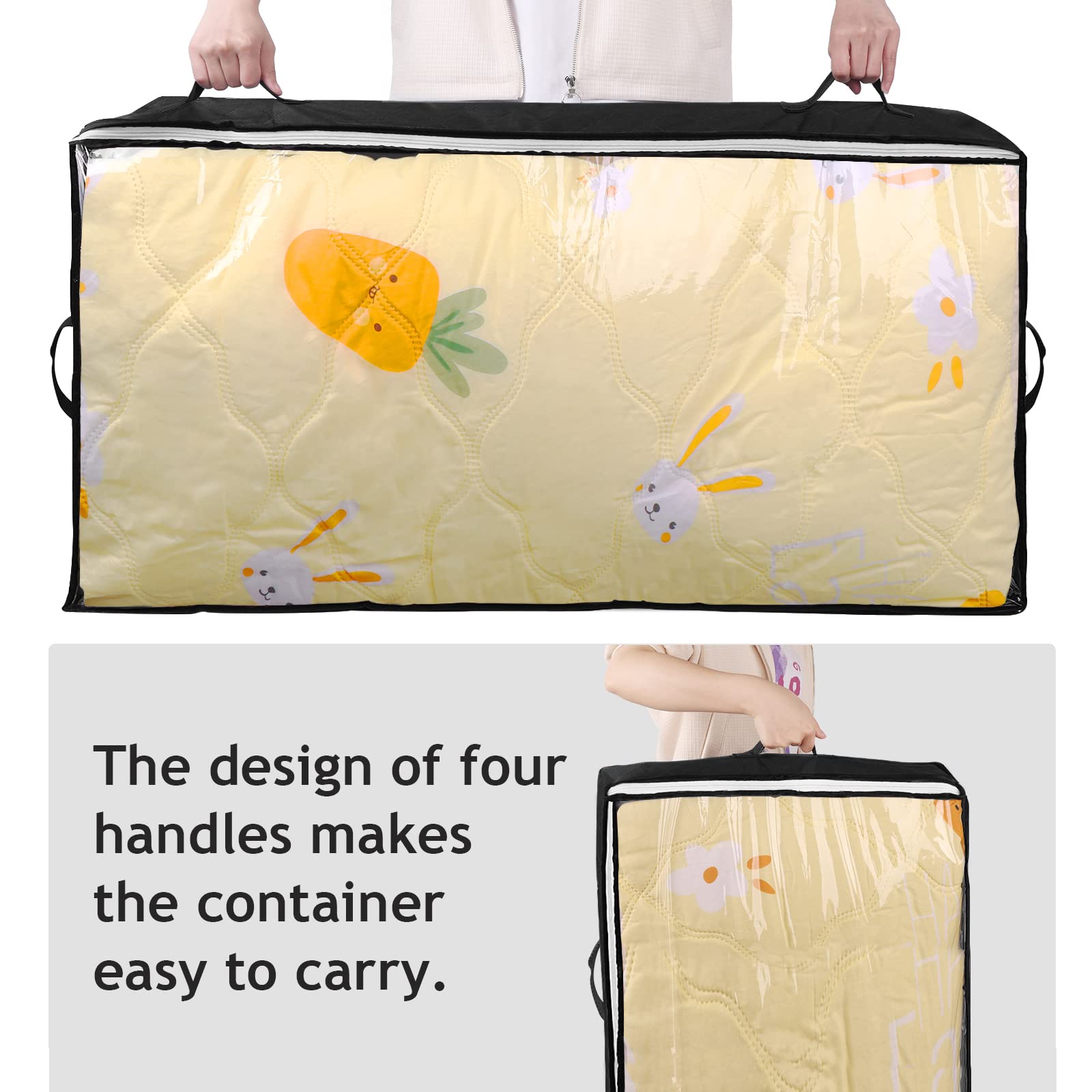 Budding Joy breathable non-woven fabric underbed storage keeps contents ventilated
