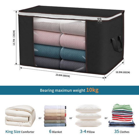 Budding Joy bags with durable handles support heavy blanket storage.