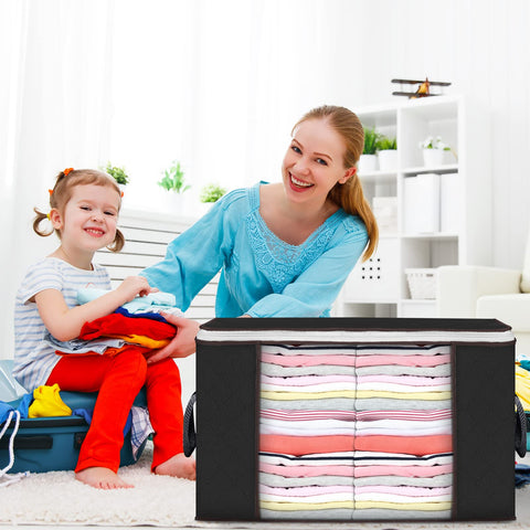 Budding Joy storage bags fit dorms, closets, and under-bed spaces.