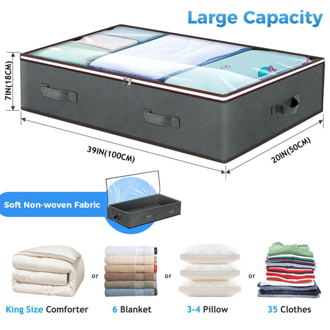 Folded Budding Joy storage bag collapsed for space-saving storage.