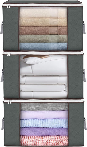 Budding Joy large storage bag showing 90 L capacity for blankets and bedding.