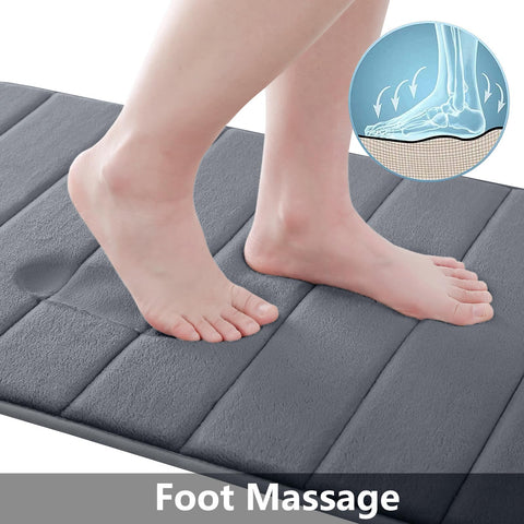 Buganda bath mat showing secure non-slip backing to prevent shifting on dry floors.