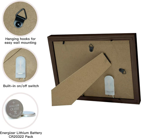 Buioata desktop stand memorial frame fits a 4x6 photo.