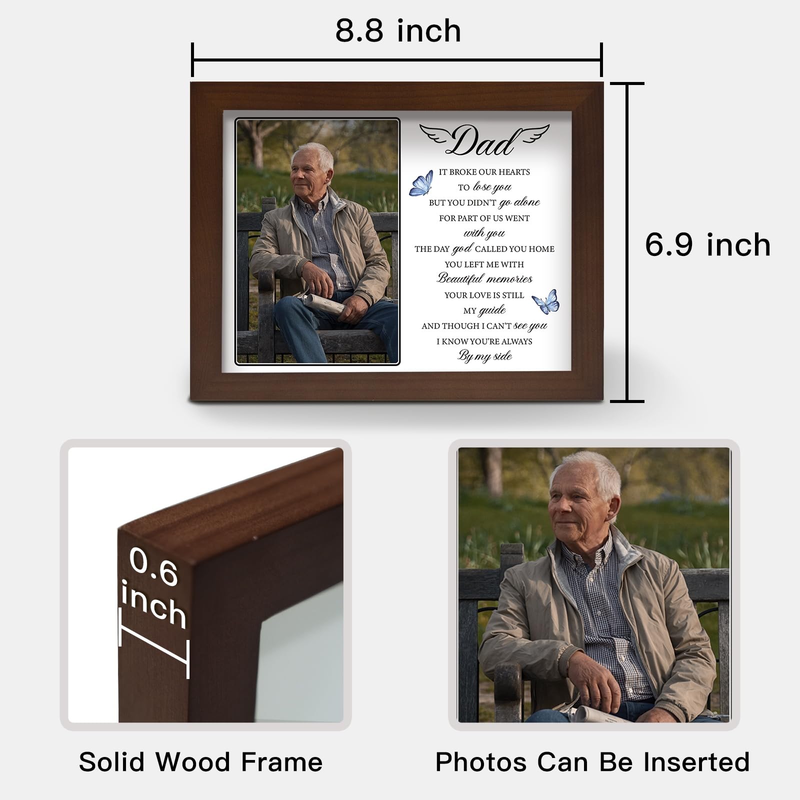 Buioata memorial shadow box emits a gentle dim glow for reflective moments.