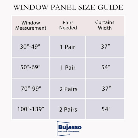 Bujasso double-layer curtains suit living rooms, bedrooms, kitchens, and offices.