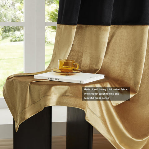 BULBUL darkening velvet curtains help reduce glare and brightness