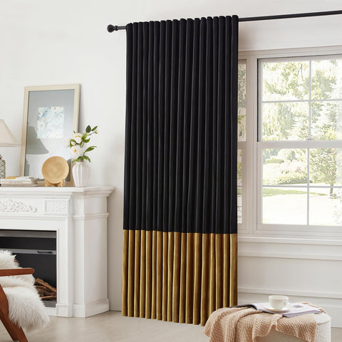 Two-panel blackout coverage for flexible privacy and light control.