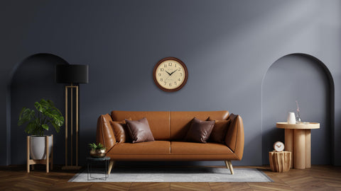 Bulova Atomic Time 2 wooden frame detail adds warm touch to any room.
