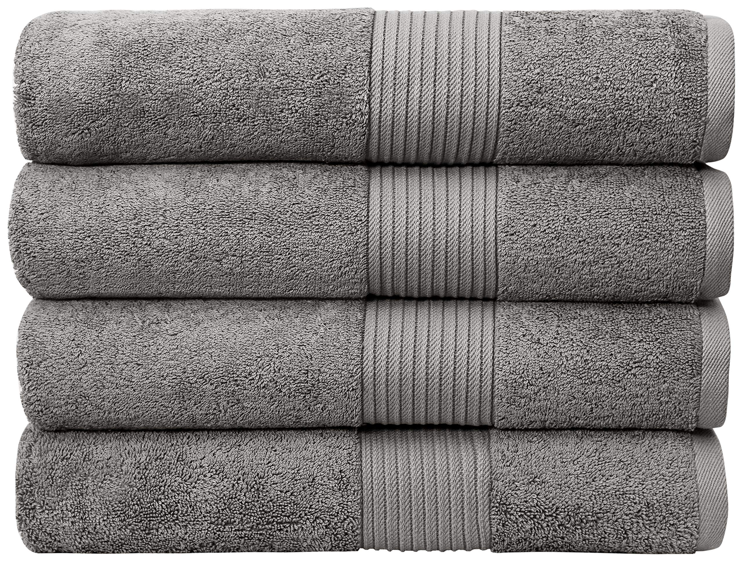 Bumble Towels four-pack gray oversized towels for a bathroom refresh