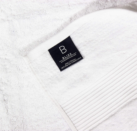 Bumble Towels hotel-quality soft touch shown in pristine white