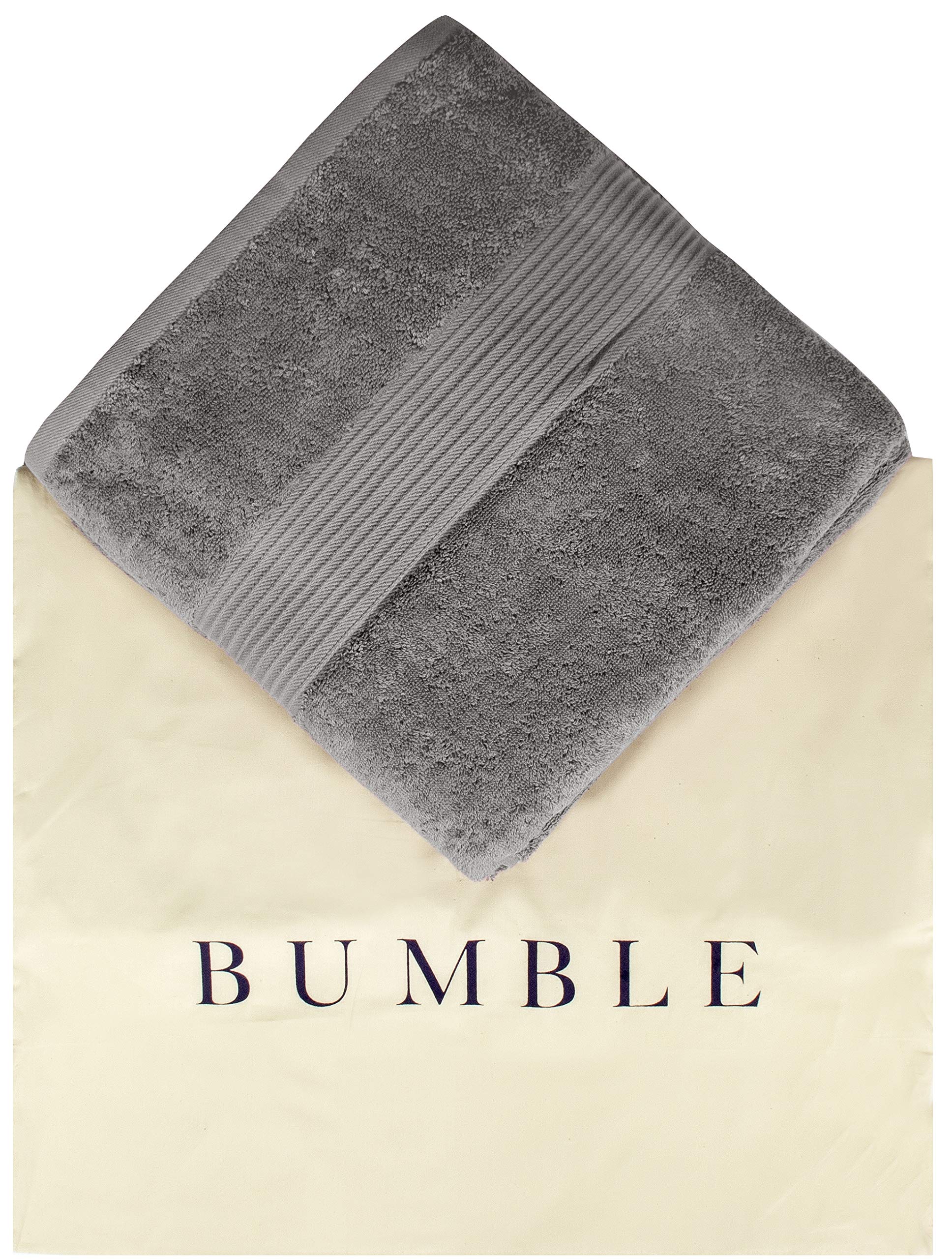 Spa-like home setup with Bumble Towels in gray for relaxation